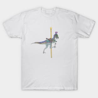 Carousel Dinosaur Raptor T-Shirt